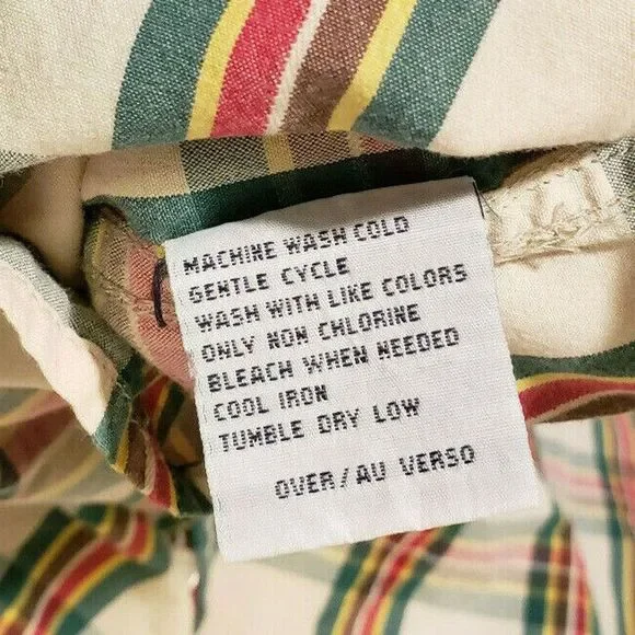 Nautica Jeans Company Y2K Mens XL Plaid LS Button Down Shirt EUC 100% Cotton - Picture 7 of 9